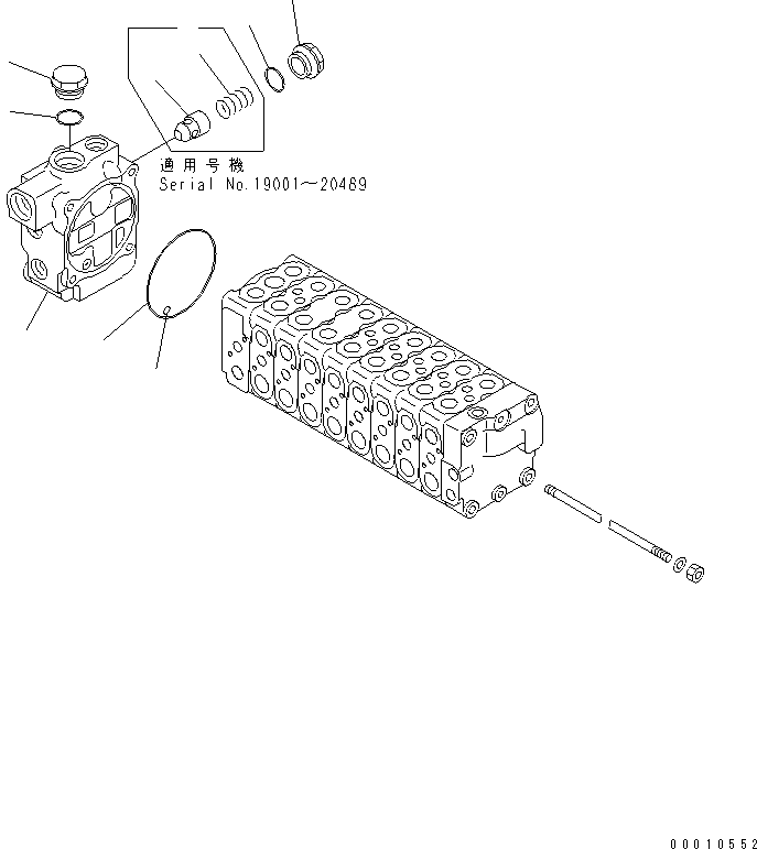 BLOCK SUB ASS'Y 723-26-04800 KOMATSU