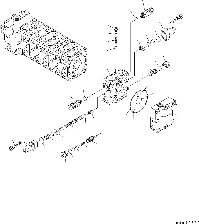 Болт с внутренним шестигранником 01252-60630 KOMATSU