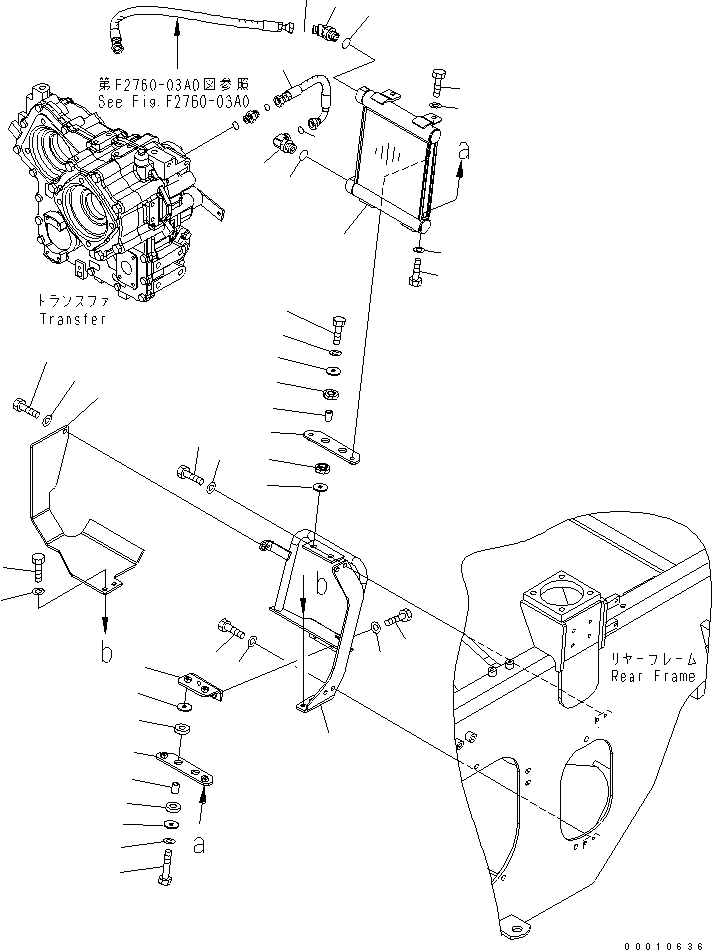 Шланг с торцевым уплотнением 02763-004A3 KOMATSU