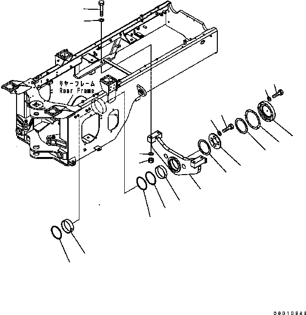 SUPPORT {REAR} 418-46-B7110 KOMATSU