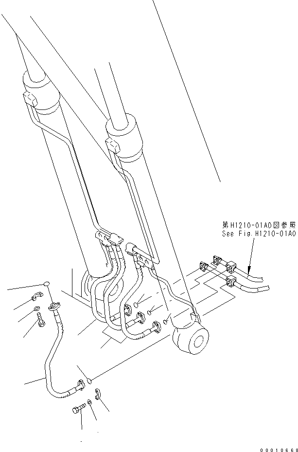 шланг 206-62-51650 KOMATSU