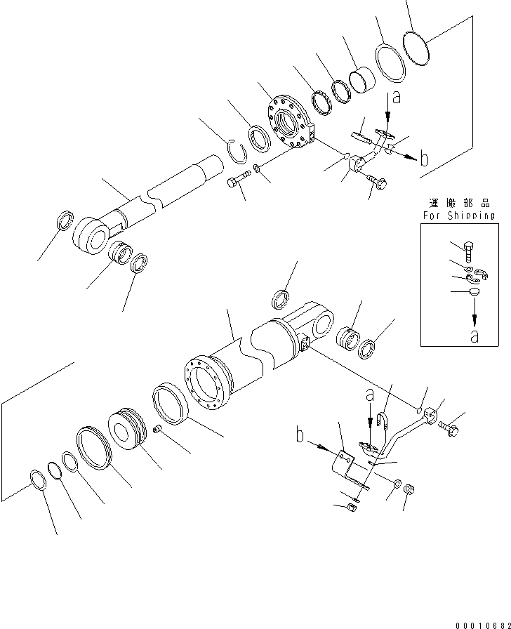Кольцо износа (комплект) 07155-02250 KOMATSU