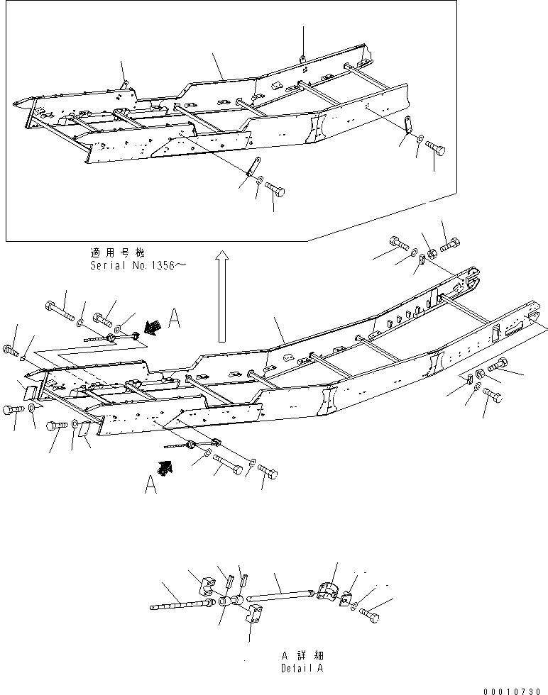 Пружинный штифт 04025-01050 KOMATSU