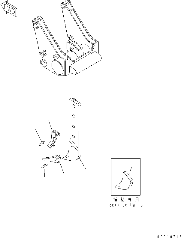SHANK 198-79-21320 KOMATSU