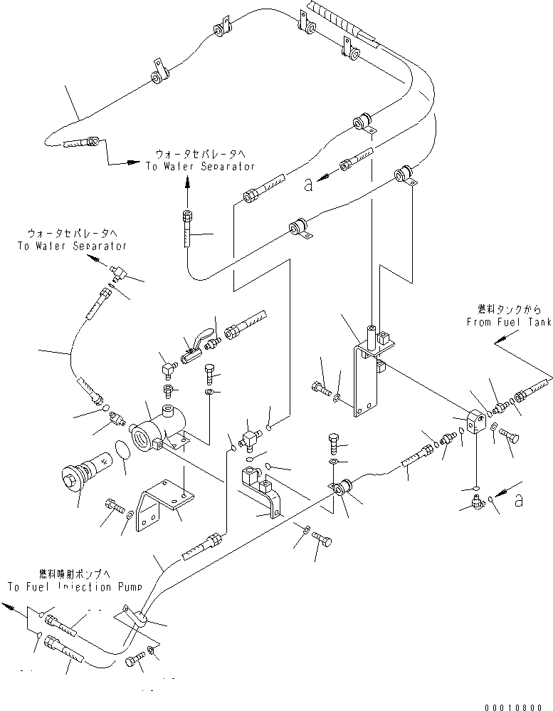 Шланг с торцевым уплотнением 02762-005A3 KOMATSU