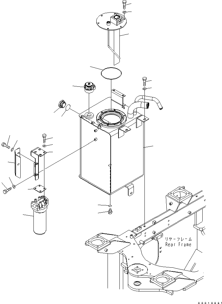 HYDRAULIC TANK 417-60-35113 KOMATSU