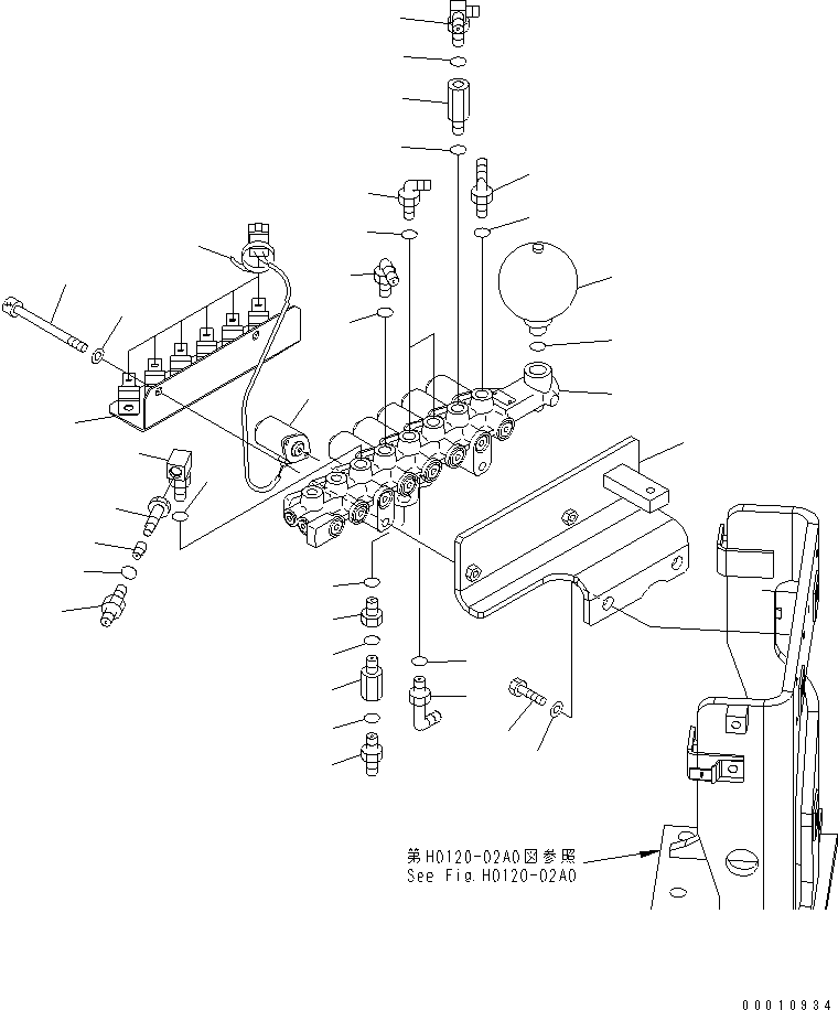 Кронштейн 22U-62-21591 KOMATSU