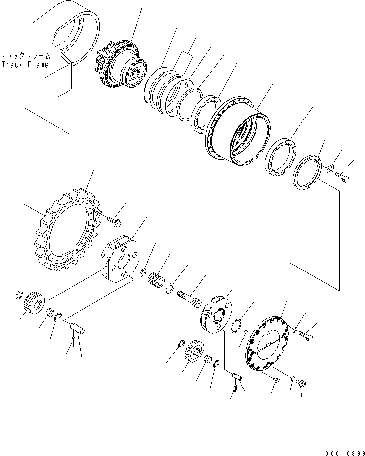 Бортовой редуктор в сборе 208-27-00252 KOMATSU