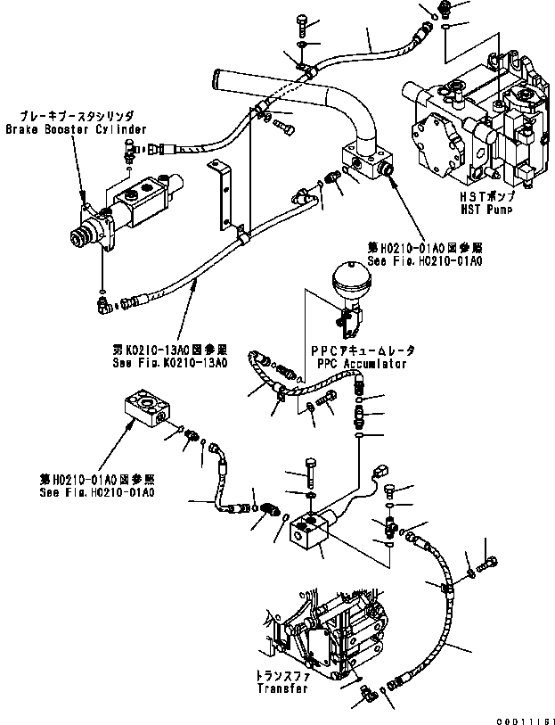 Угольник 418-18-31111 KOMATSU