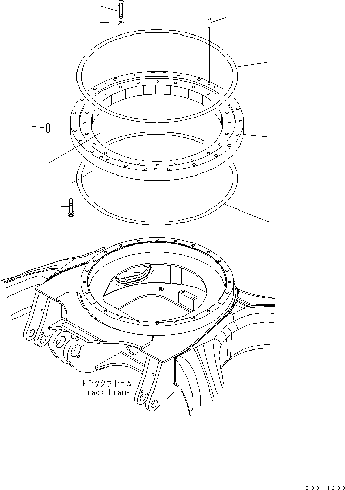 Swing Circle Assembly 22M-25-21101 KOMATSU