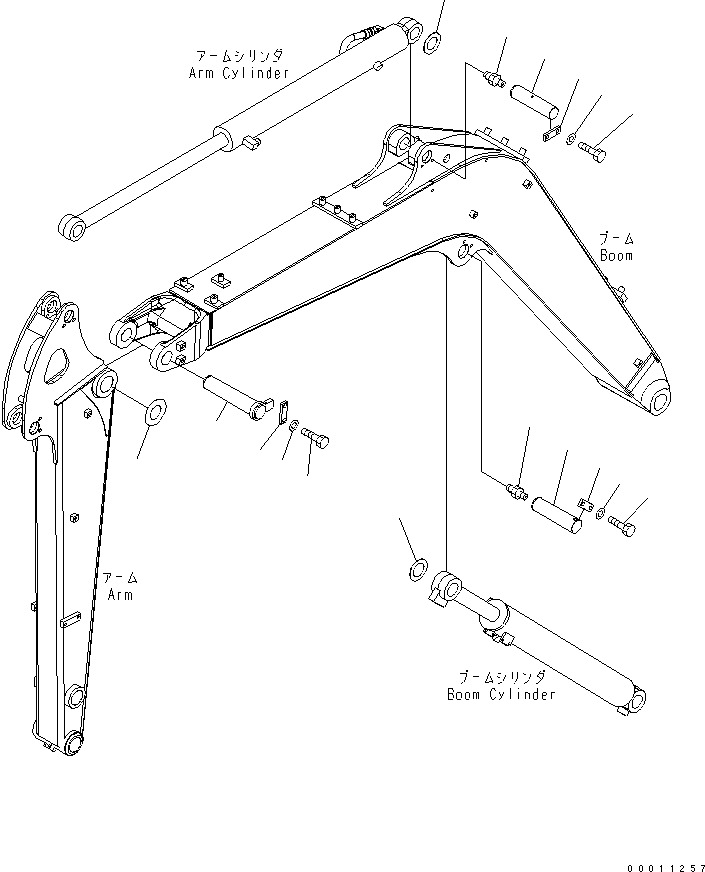 PIN, ASSEMBLY 22M-70-21050 KOMATSU