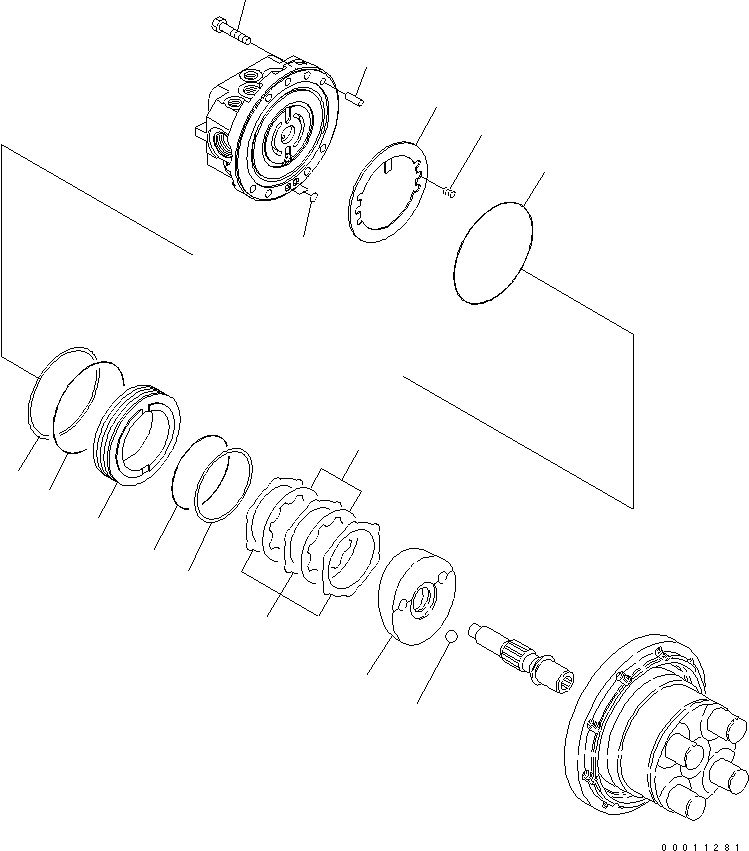 Уплотнительное кольцо (комплект) FUG115-90 KOMATSU