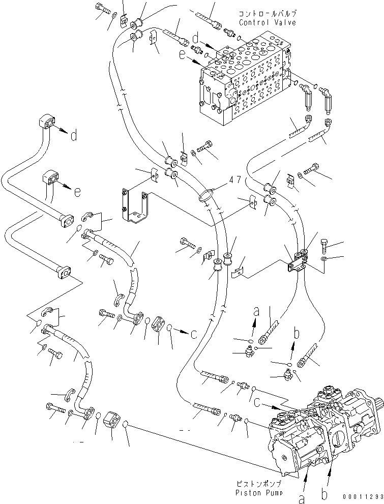 Шланг 07098-01008 KOMATSU