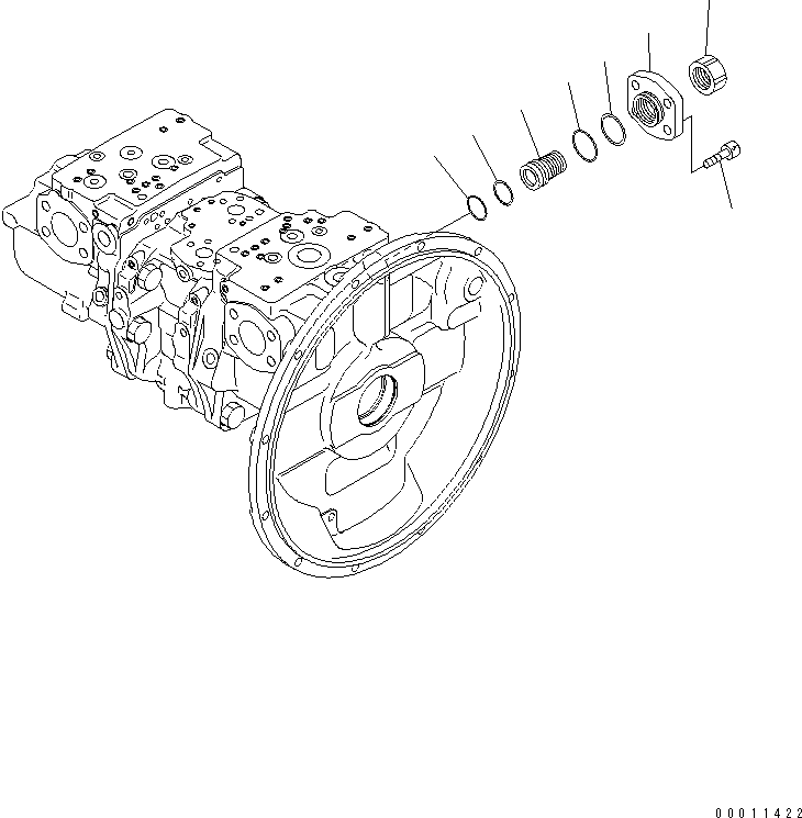 Крышка в сборе (708-2H-03530) KOMATSU