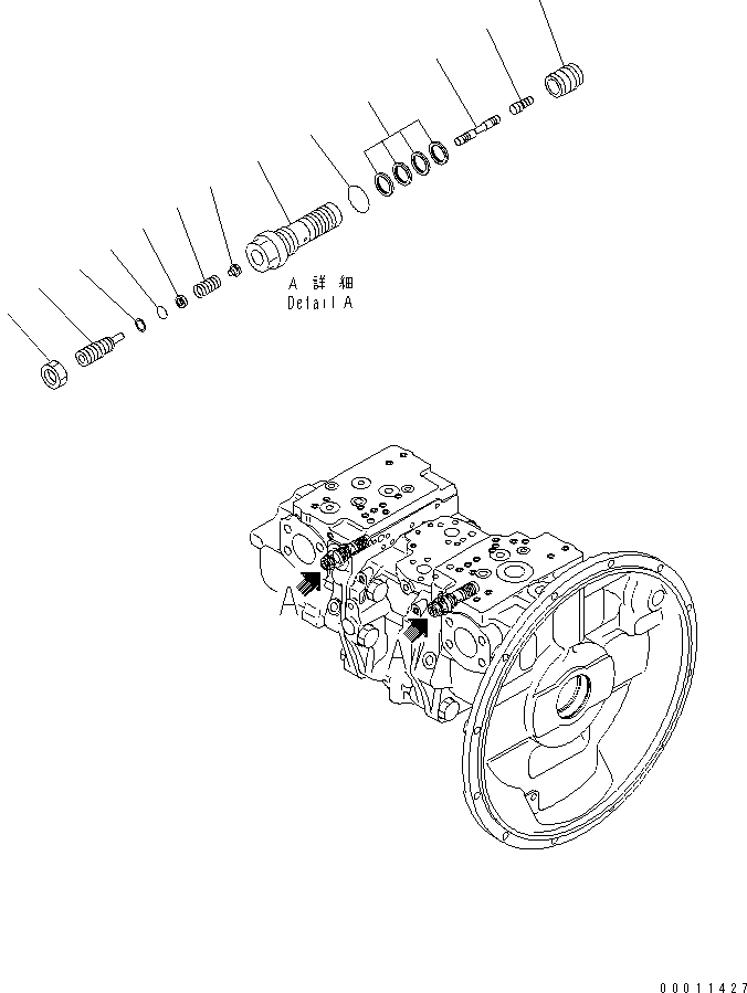 Valve Assembly, LS 708-2J-03210 KOMATSU