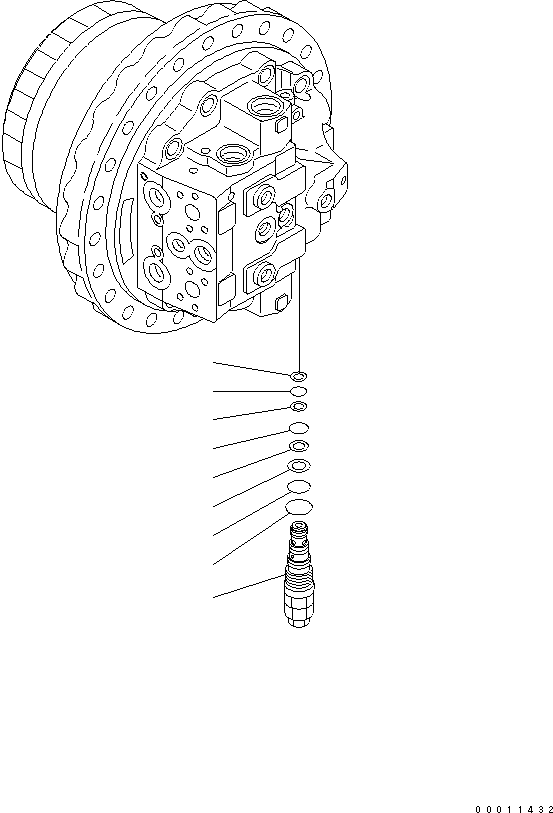 Предохранительный клапан в сборе 702-75-04601 KOMATSU