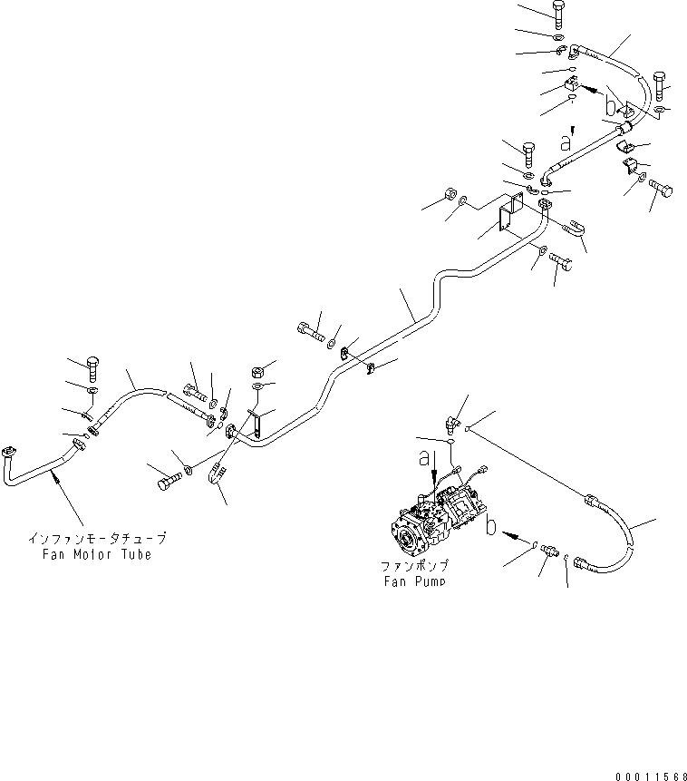 шланг с торцевым уплотнением 02765-005A7 KOMATSU