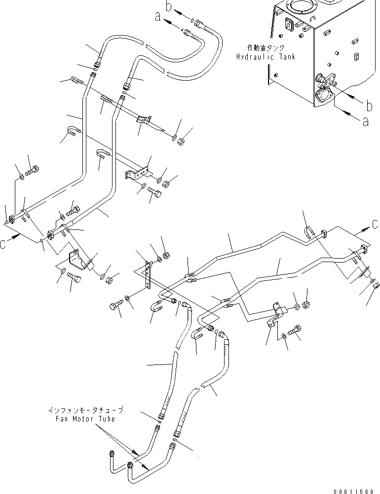 Шланг с торцевым уплотнением 02764-006A7 KOMATSU