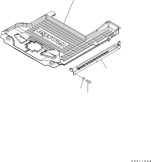 Коврик пола 208-53-12610 KOMATSU