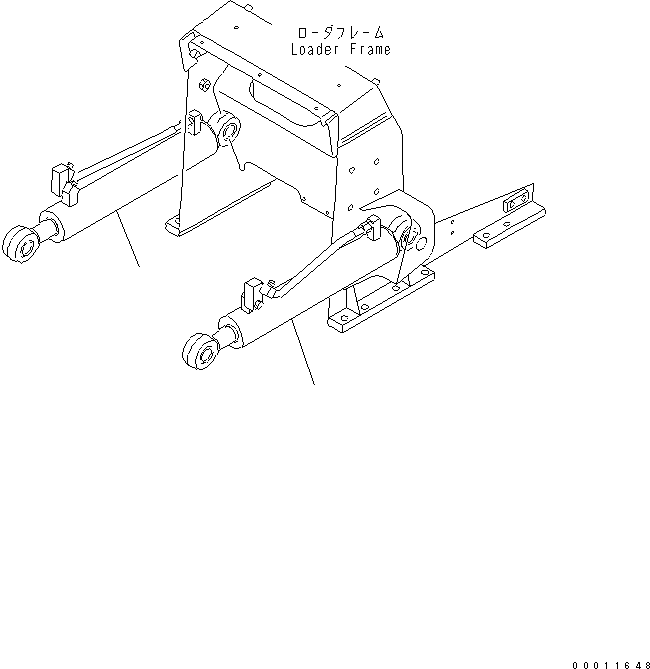 CYLINDER GROUP,R.H. (707-00-XE880) KOMATSU