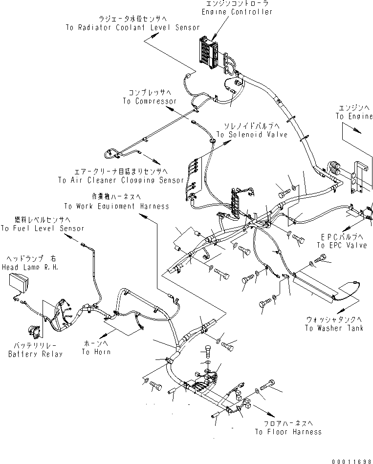 Жгут проводов 208-06-71113 KOMATSU