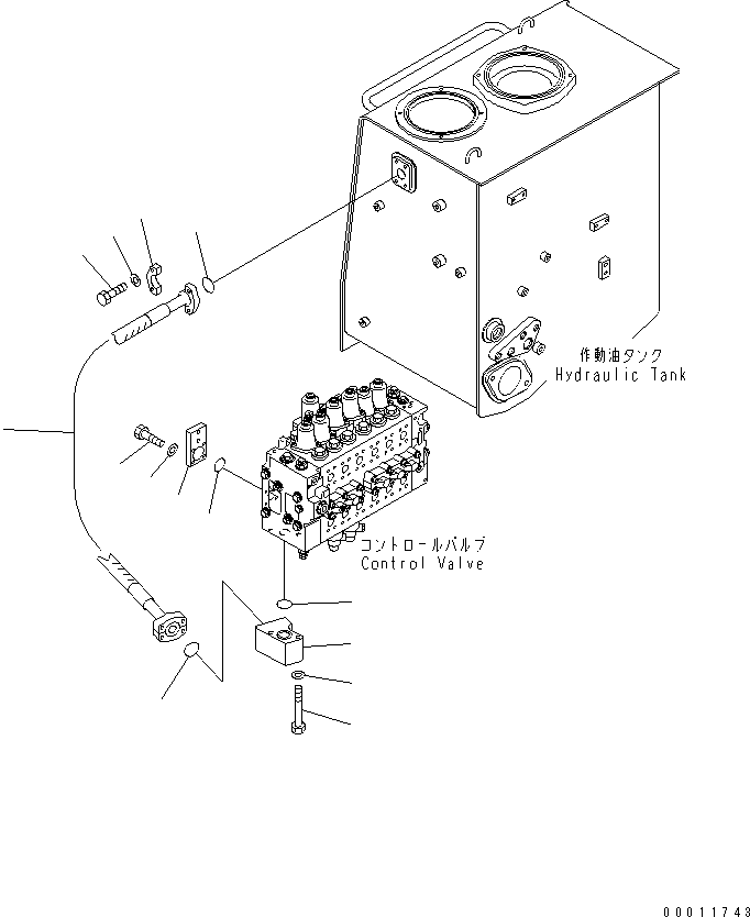 Шланг 07298-01410 KOMATSU