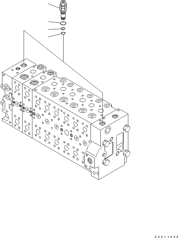 Клапан в сборе, предохранительный 723-40-52700 KOMATSU