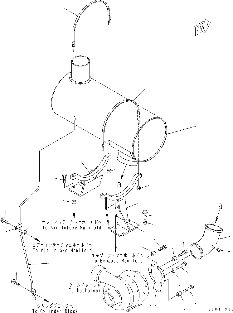 TUBE,DRAIN 6217-11-5890 KOMATSU