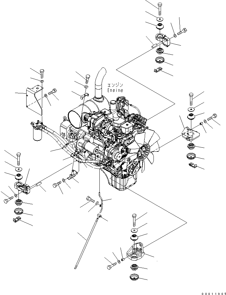 Амортизирующая подушка 21K-01-71270 KOMATSU