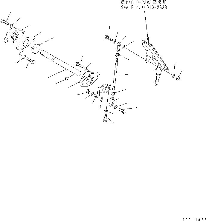 Болт призонный 01090-50830 KOMATSU