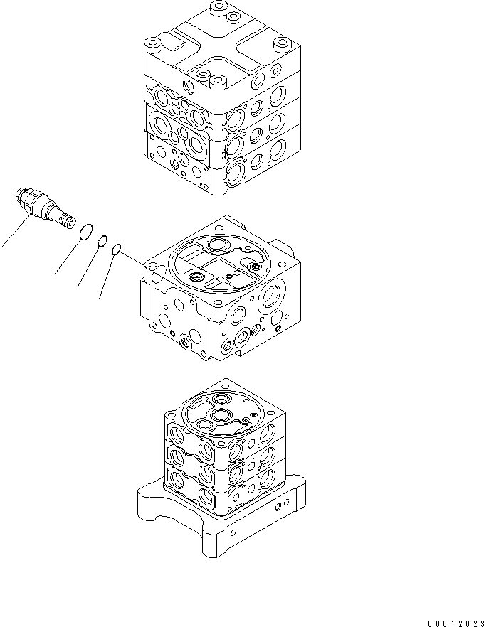 Клапан в сборе, предохранительный 723-40-92303 KOMATSU