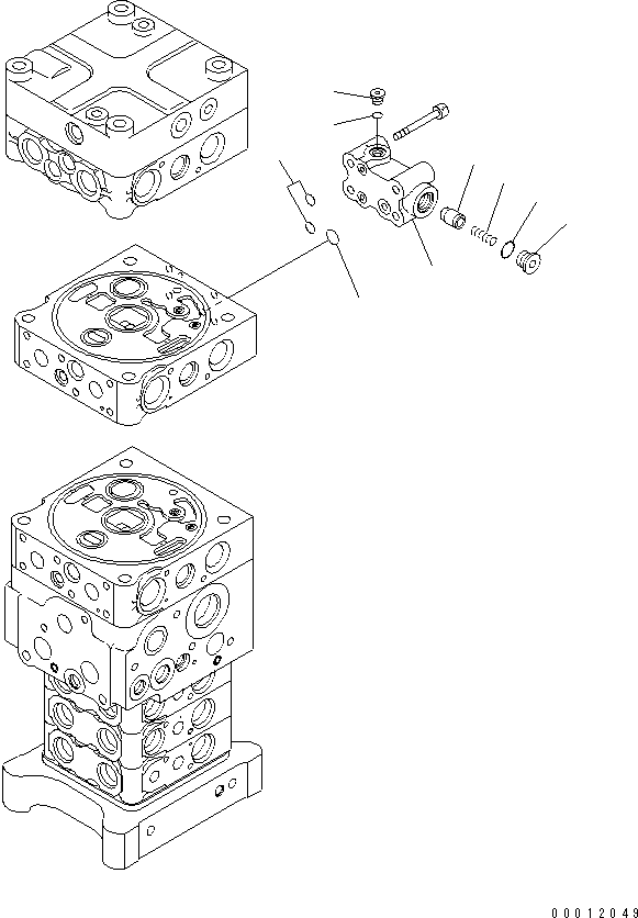 Клапан в сборе 723-50-54200 KOMATSU