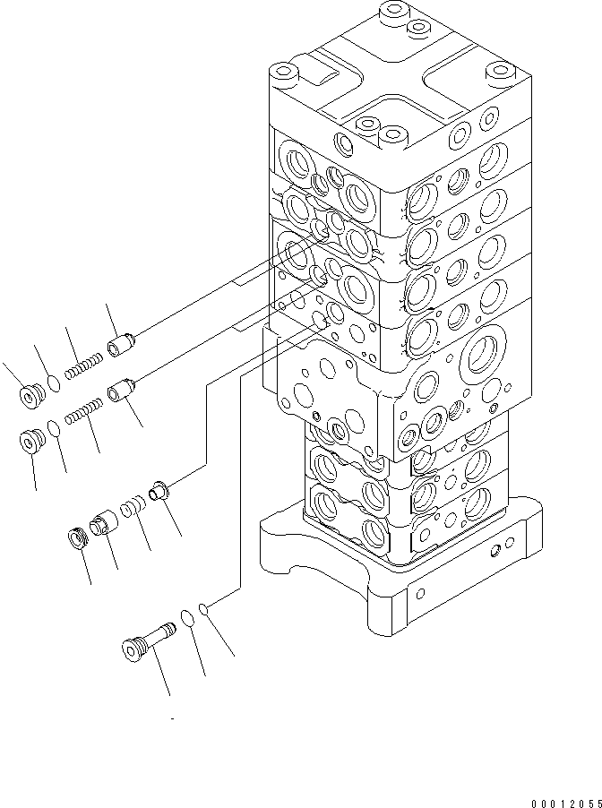 Управляющий клапан 723-57-16600 KOMATSU
