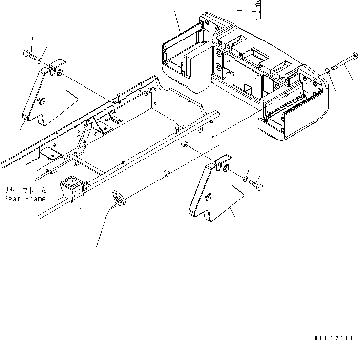 COUNTERWEIGHT 418-T80-3451 KOMATSU