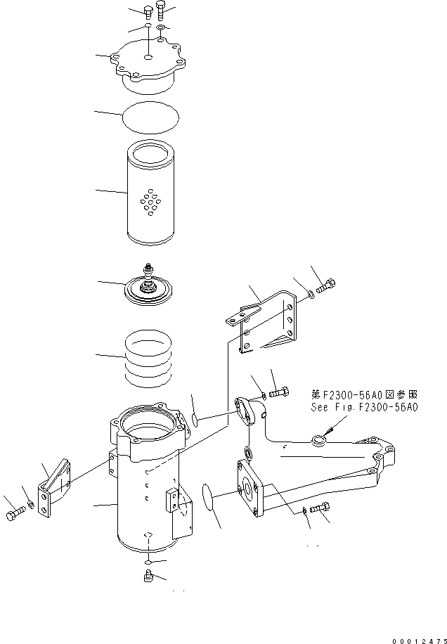 Элемент масляного фильтра 07063-51142 KOMATSU