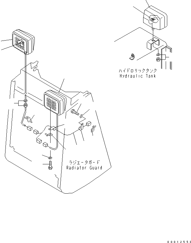 WIRING HARNESS,(FOR ROPS CAB) 104-06-52181 KOMATSU