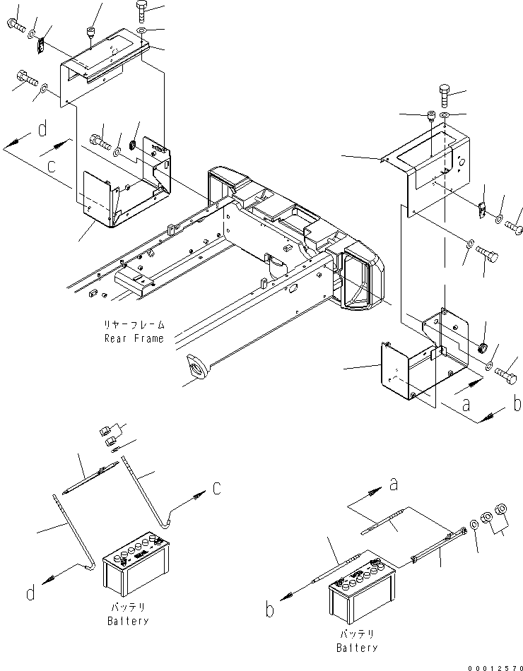 HOLDER,R.H. 416-06-34170 KOMATSU