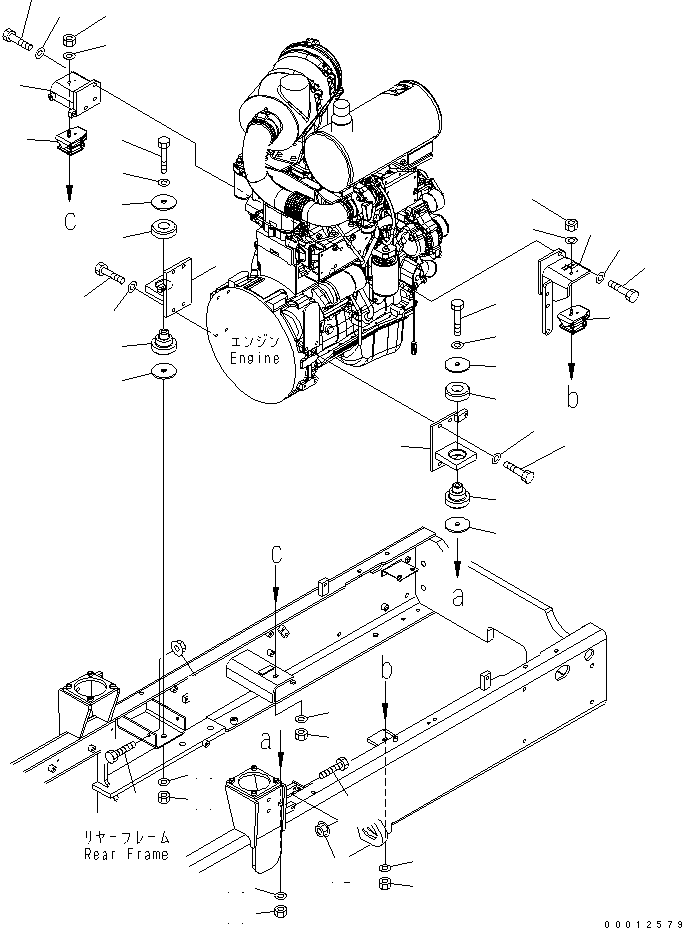Амортизирующая подушка 416-01-31180 KOMATSU