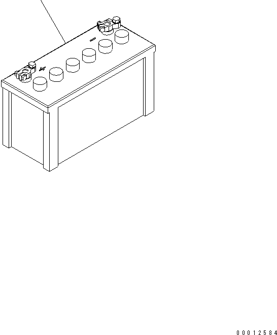 Battery, Wet, 130E41L 08001-2130E KOMATSU