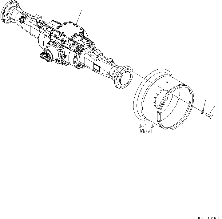AXLE ASS'Y,REAR (ASD) (417-23-30050) KOMATSU