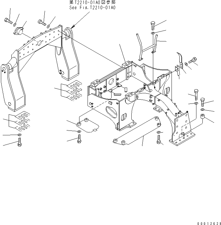 Болт 01018-12480 KOMATSU