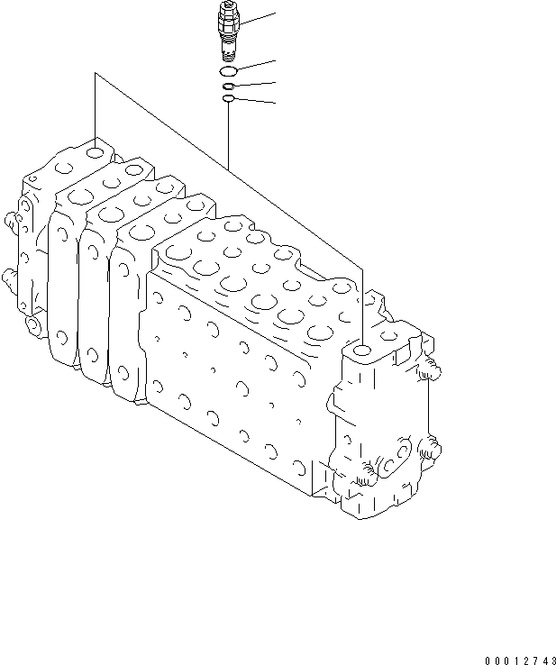 Клапан в сборе, предохранительный 723-40-52300 KOMATSU