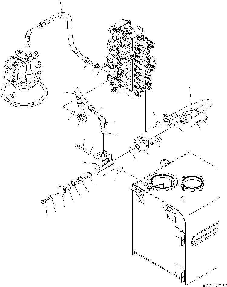 Болт с внутренним шестигранником 01252-71295 KOMATSU