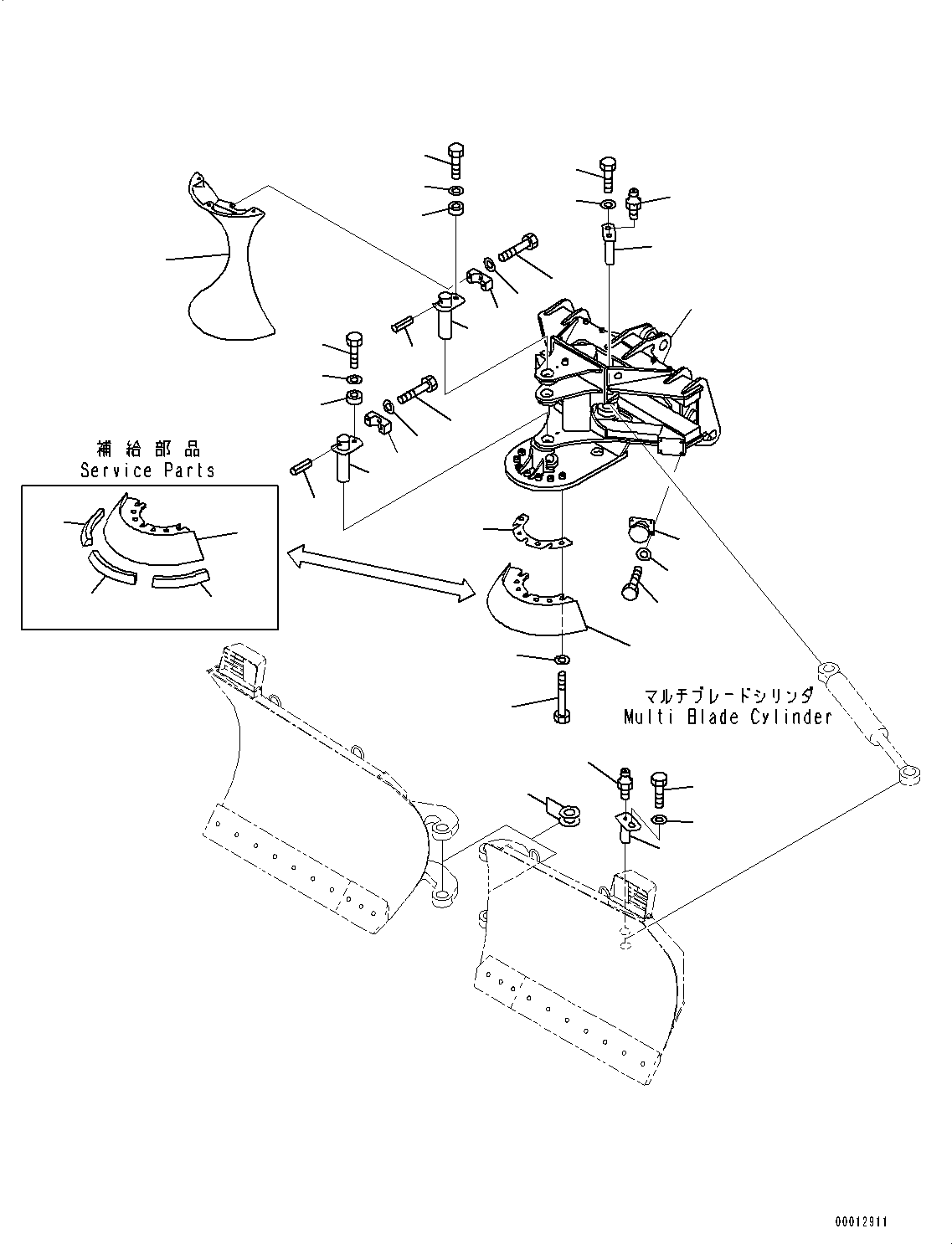 Пружинный штифт 04025-01280 KOMATSU