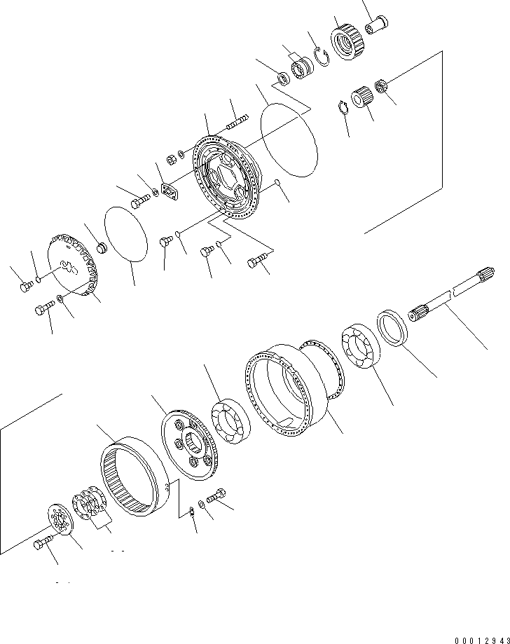 AXLE ASS'Y,REAR 427-23-20002 KOMATSU