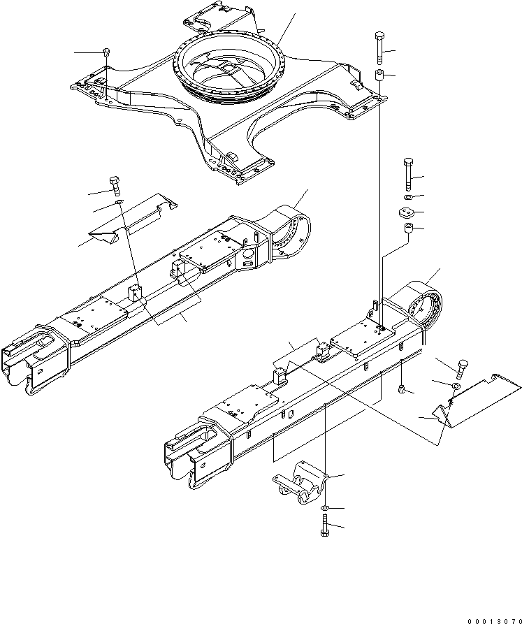 FRAME¤ L.H. 208-30-75121 KOMATSU