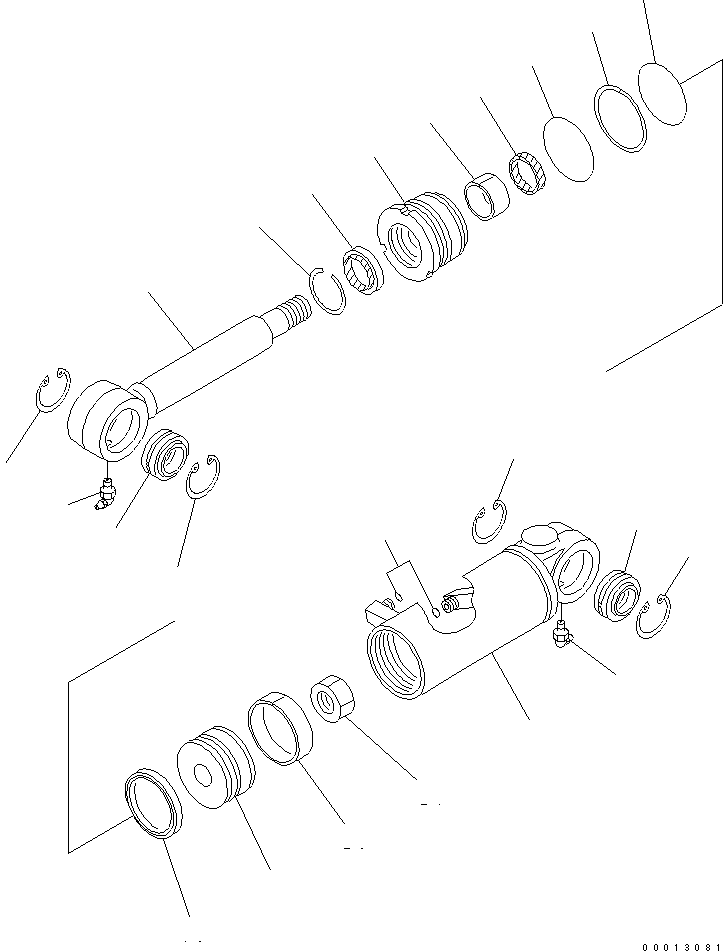 CYLINDER ASS'Y,TILT 707-00-0E910 KOMATSU
