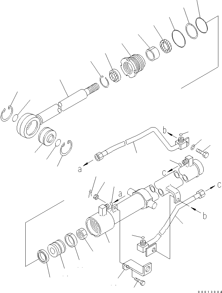 CYLINDER ASS'Y,LIFT¤ R.H. 707-00-0E940 KOMATSU