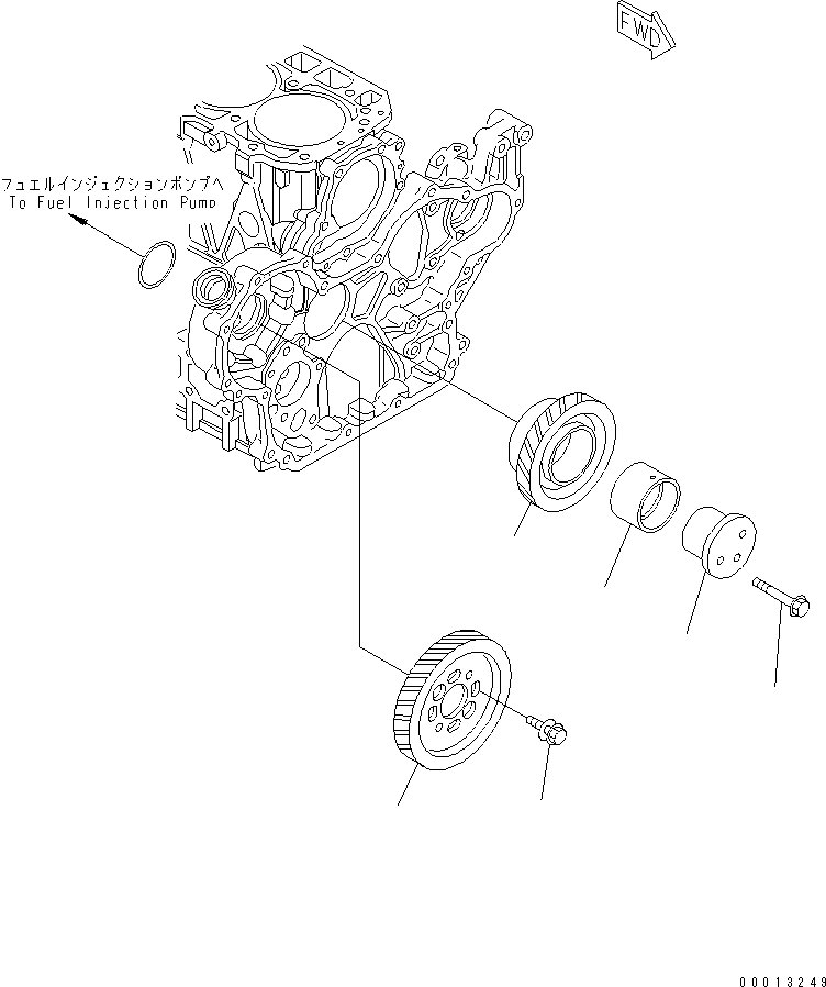 FUEL INJECTION GEAR YM123907-25909 KOMATSU