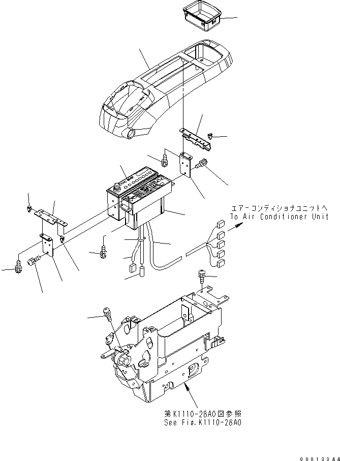Жгут проводов 208-979-7550 KOMATSU